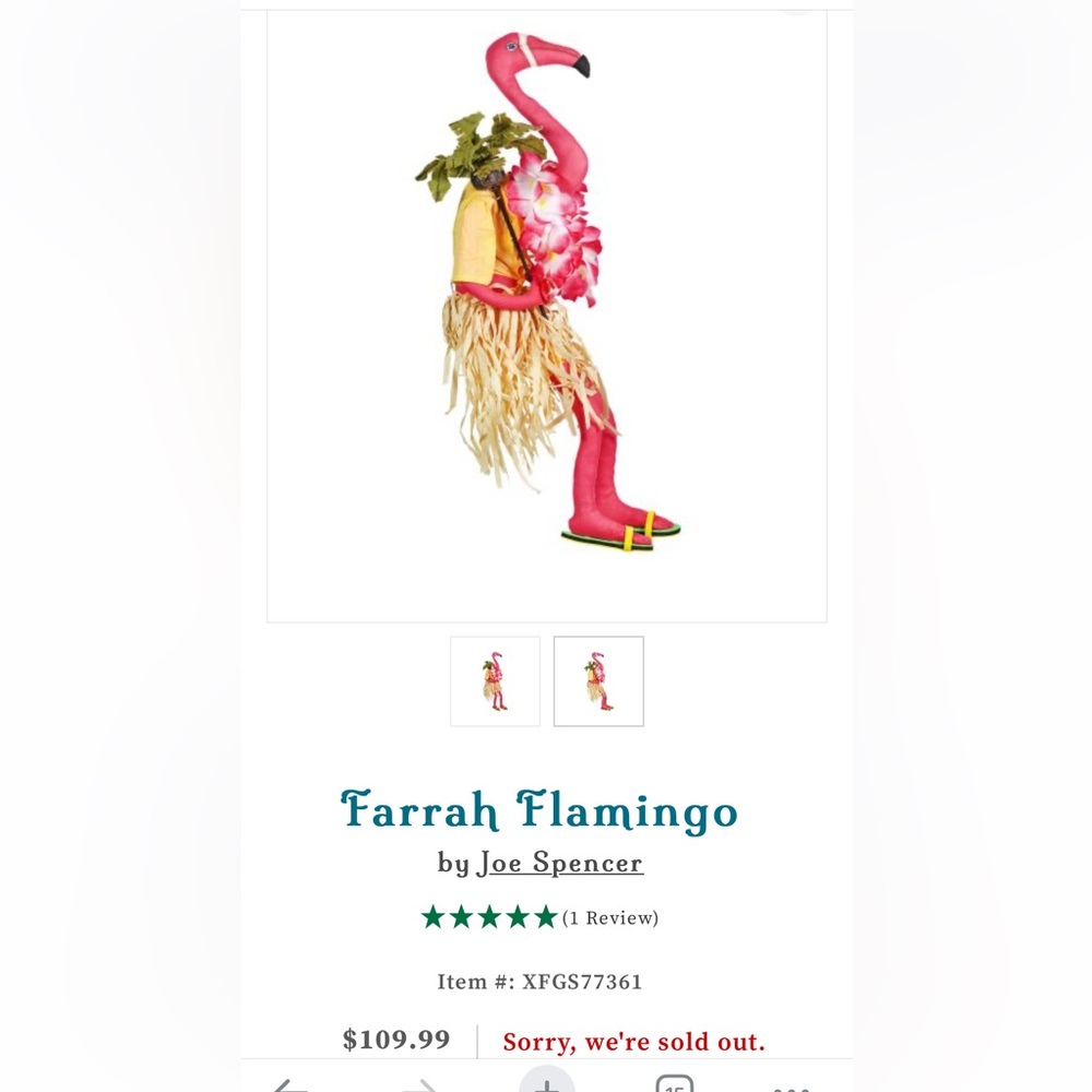 Joe Spencer Sold Out Farrah Flamingo figure